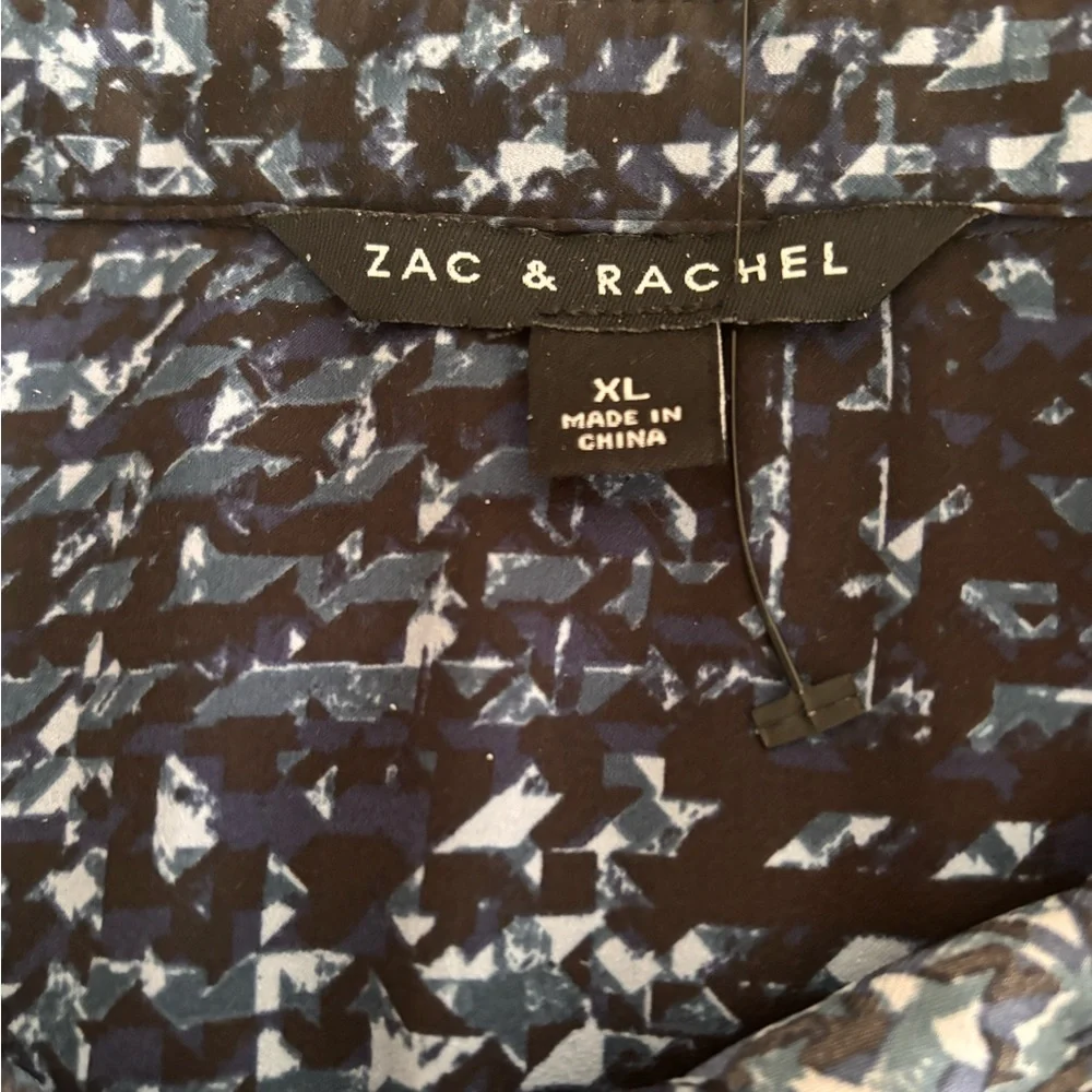 Zac & Rachel Monochrome Patterned Button Down Shirt - Picture 7 of 9